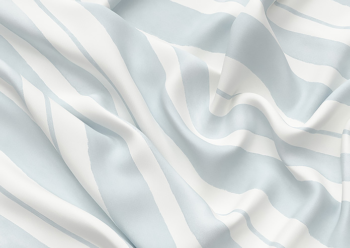 Shabby Chic by Rachel Ashwell Watercolour Stripe, Pale Blue - Made to Measure Curtains - Image 4
